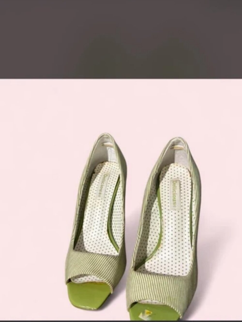 Strawberry shortcake inspired kitten heels